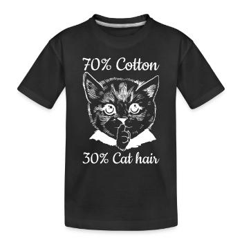 70% Coton 30% Poils de Chat I Propriétaire de Chat Lust - T-shirt bio Premium Enfant - noir - Devant
