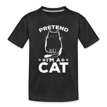 Funny cat owner cat lover I do so - Kids' Premium Organic T-Shirt - black - Front