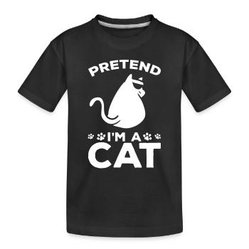 Drôle de chat Meme Propriétaire de chat Amoureux des chats - T-shirt bio Premium Enfant - noir - Devant