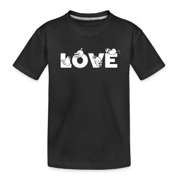 Chats ADOREZ Chats I Propriétaire de chat Katzenliebha - T-shirt bio Premium Enfant - noir - Devant