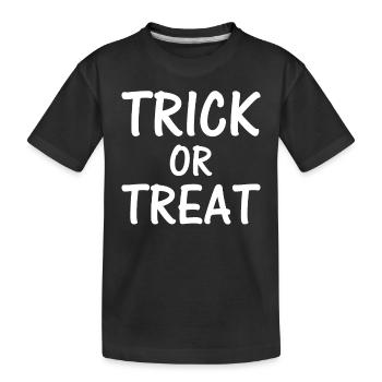 Astuce d’idées d’Halloween ou discussion d’Halloween aigre - T-shirt bio Premium Enfant - noir - Devant