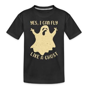 Drôle de fantôme d’Halloween I Oui, je peux être comme un Ge - T-shirt bio Premium Enfant - noir - Devant