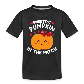 Halloween Sweet Pumpkin I Citrouille la plus douce de la famille - T-shirt bio Premium Enfant - noir - Devant