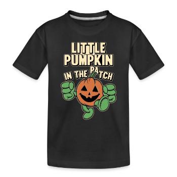 Halloween Little Pumpkin In The Patch - Halloween - Kinder Premium Bio T-Shirt - Schwarz - Vorne