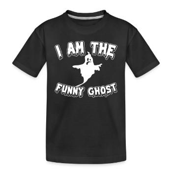 Halloween I Am The Funny Ghost - Halloween Ghost - Kids' Premium Organic T-Shirt - black - Front