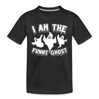 Halloween Je suis le drôle de fantôme I Drôle Halloween G - T-shirt bio Premium Enfant - noir - Devant