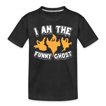 Halloween Ghost I Am The Funny Ghost - Kids' Premium Organic T-Shirt - black - Front