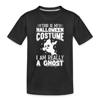 Halloween This Is My Halloween Costume I Am Really - Kinder Premium Bio T-Shirt - Schwarz - Vorne