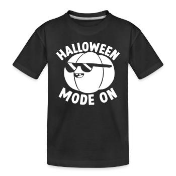 Halloween Mode On I Halloween Pumpkin Halloween Pa - Kinder Premium Bio T-Shirt - Schwarz - Vorne