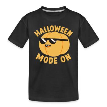 Halloween Pumpkin Halloween Party Halloween Fashion O - Kids' Premium Organic T-Shirt - black - Front