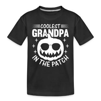 Halloween Coolest Grandpa dans le Patch I Grandpa P - T-shirt bio Premium Enfant - noir - Devant