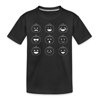 Funny Halloween Pumpkins I Halloween Pumpkin - Kinder Premium Bio T-Shirt - Schwarz - Vorne