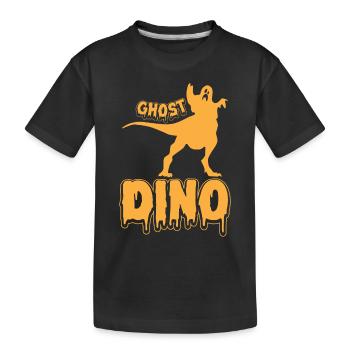 Halloween Ghost Dinosaur I Halloween Dino Funny Gh - Kids' Premium Organic T-Shirt - black - Front