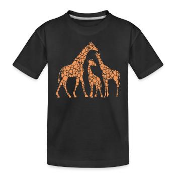 Girafe Lover Mignon Girafes I Mignon Girafe Zoo Gir - T-shirt bio Premium Enfant - noir - Devant