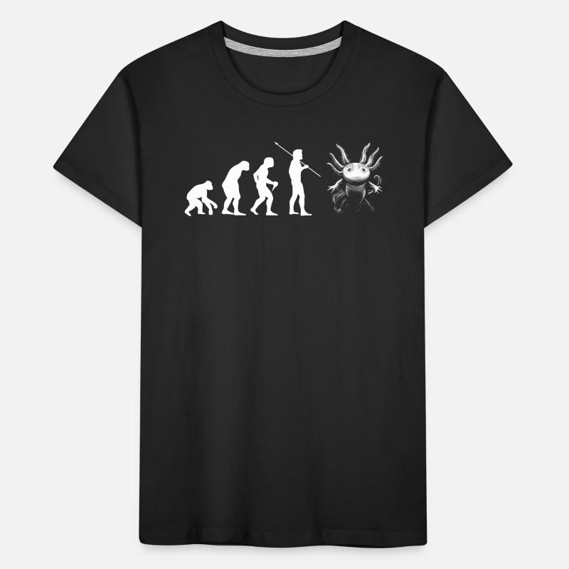 Axolotl Evolution Kawaii Axolotl Axolotl Evolution Kids' Premium Organic T-Shirt