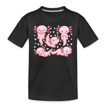Axolotl Lover - Kawaii Axolotl Cute Axolotls - Kids' Premium Organic T-Shirt - black - Front