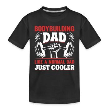 Musculation Daddy Training Fitness Gym Powerlifti - T-shirt bio Premium Enfant - noir - Devant