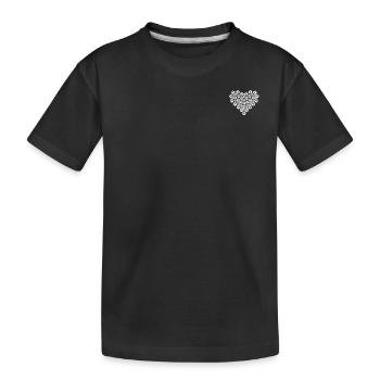 Dog Paw Heart - Baby Dog Paw Heart - Dog Lover - Kids' Premium Organic T-Shirt - black - Front