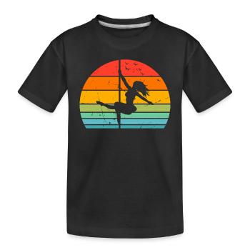 Pole Dance Silhouette Pole Dancing - Pole Dance Gi - T-shirt bio Premium Enfant - noir - Devant