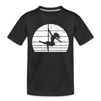 Pole Dance Silhouette Pole Dancing I Pole Dance Gi - T-shirt bio Premium Enfant - noir - Devant