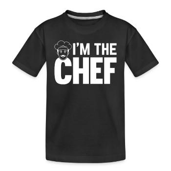 Funny Cook Chef Cooking Chef Chef's Hat - I'm The - Kinder Premium Bio T-Shirt - Schwarz - Vorne