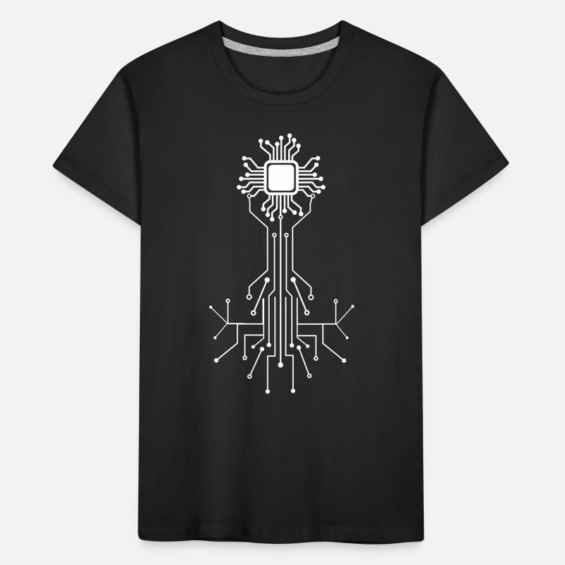 Anatomical Heart CPU Processor Computer Programmer Kids' Premium Organic T-Shirt