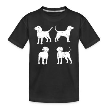 Dachshund Puppies Dog Owner Dachshund Dog - Kinder Premium Bio T-Shirt - Schwarz - Vorne