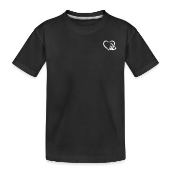 Mountain Hiking Mountain Climbing - Mountain Heart - Kinder Premium Bio T-Shirt - Schwarz - Vorne