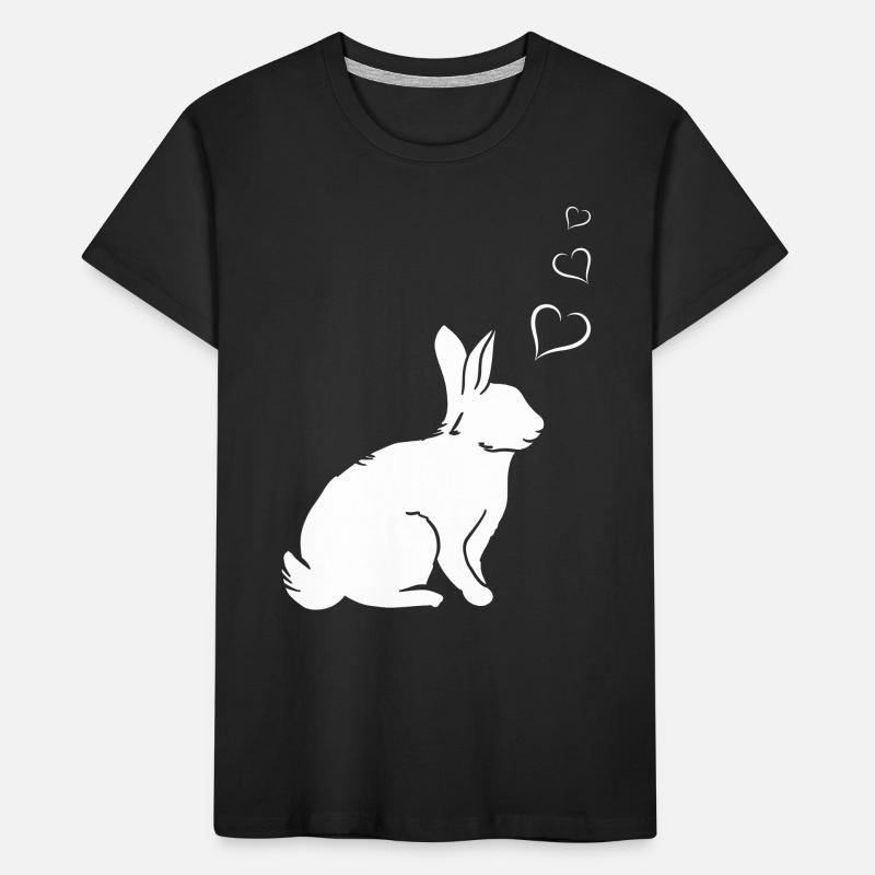Rabbit Heart Easter Rabbit - Lapin mignon T-shirt bio Premium Enfant