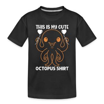 Octopus - This Is My Cute Octopus Shirt Octopus Kr - Kids' Premium Organic T-Shirt - black - Front
