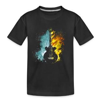 Musique Guitariste Guitariste Musicien - Electrique - T-shirt bio Premium Enfant - noir - Devant