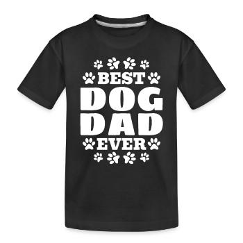 Pet Dog Owner Cute Dog Lover Dog Dad - Best Dog Da - Kinder Premium Bio T-Shirt - Schwarz - Vorne