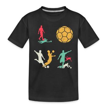 Soccer LOVE Soccer Player - Soccer Lover - Kinder Premium Bio T-Shirt - Schwarz - Vorne