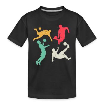 Soccer Sports Soccer Game - Soccer Players - Kids' Premium Organic T-Shirt - black - Front