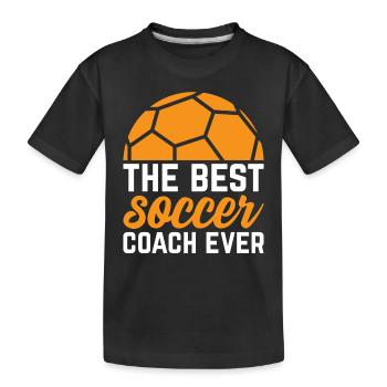Le meilleur entraîneur de football de tous les temps - Soccer Referee Soccer - T-shirt bio Premium Enfant - noir - Devant