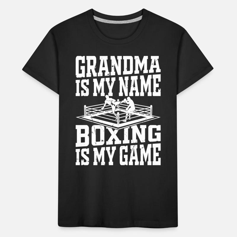 Boxer grand-mère est mon nom La boxe est mon jeu - Boxi T-shirt bio Premium Enfant