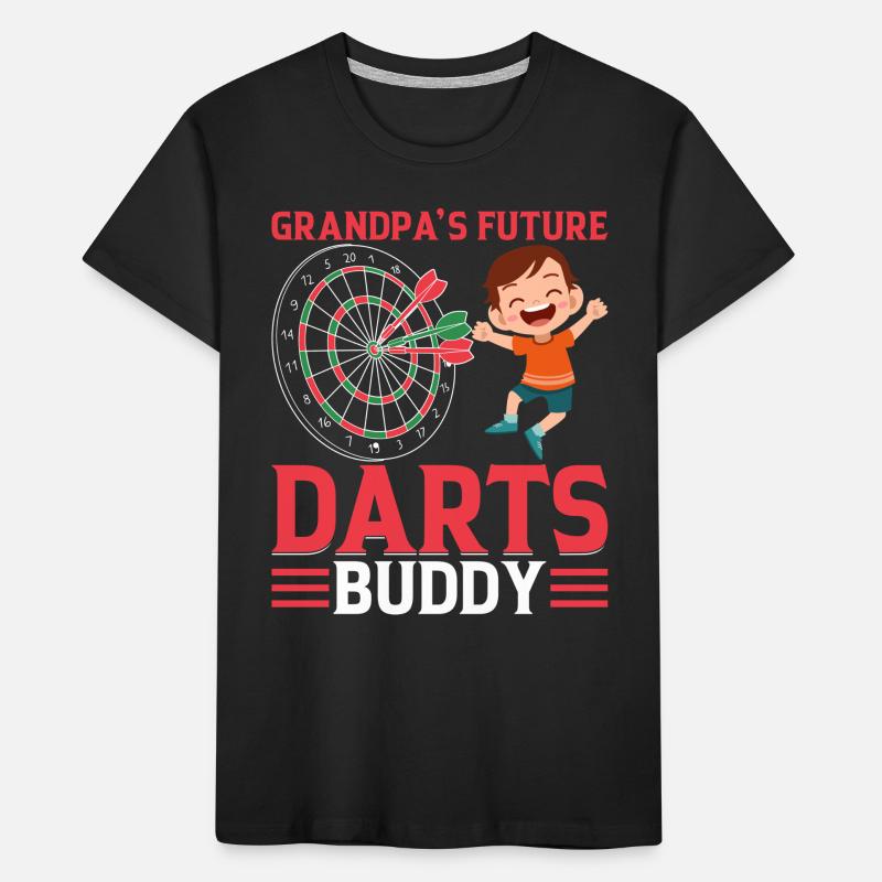 Grandpa's Future Darts Buddy - Darts Player Boy Da Kinder Premium Bio T-Shirt