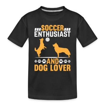 Soccer Player Cat Owner - Soccer Enthusiast And Ca - Kinder Premium Bio T-Shirt - Schwarz - Vorne