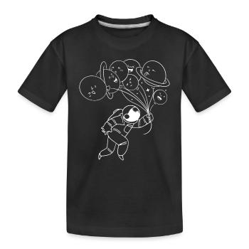 Solar System Planets - Aerospace Astronaut - Kinder Premium Bio T-Shirt - Schwarz - Vorne