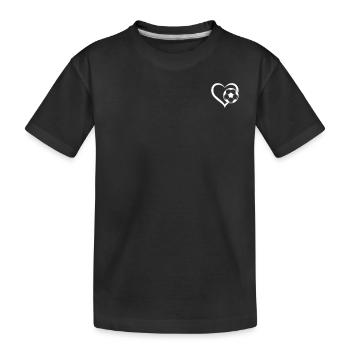 Soccer Player - Soccer Heart Soccer Ball Heart Soc - Kinder Premium Bio T-Shirt - Schwarz - Vorne