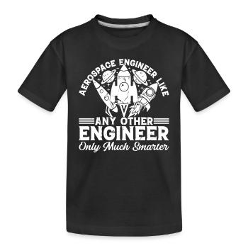 Space Rocket Aerospace Engineering Aerospace Engin - Kinder Premium Bio T-Shirt - Schwarz - Vorne