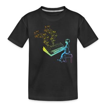 Pianiste Piano Claviériste Piano Music Piano Pl - T-shirt bio Premium Enfant - noir - Devant