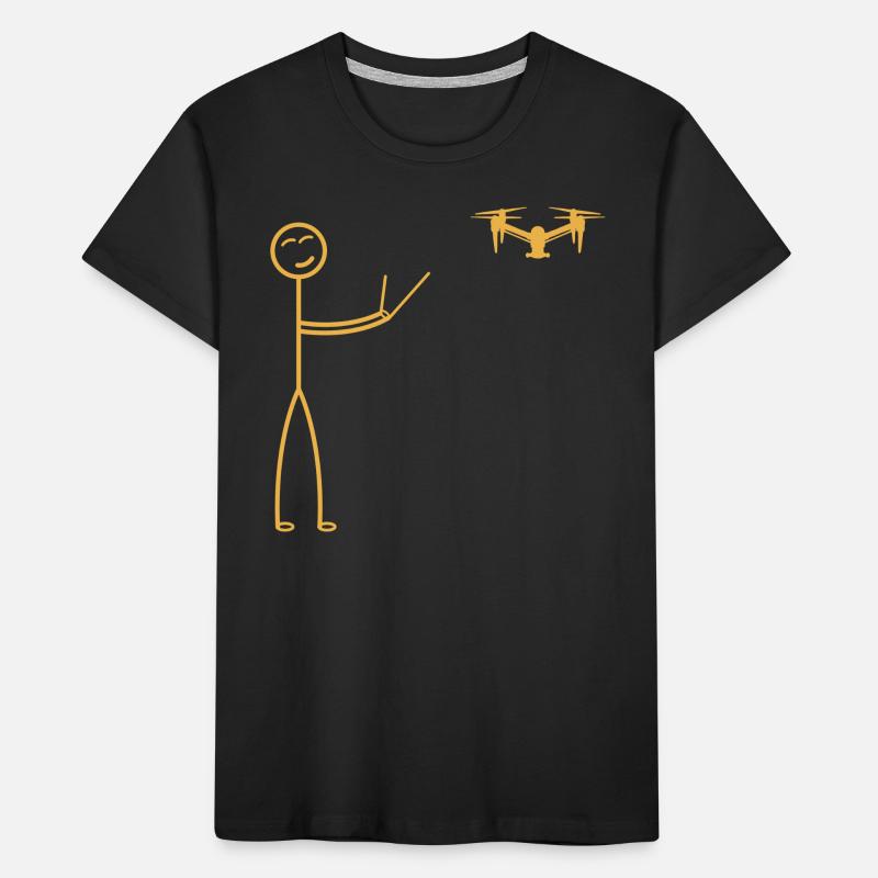 Funny Drone Pilot - Quadcopter Drone Pilot Stick F Kids' Premium Organic T-Shirt