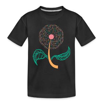 Musician Music Sunflower Music Notes & Clefs I Mus - Kinder Premium Bio T-Shirt - Schwarz - Vorne