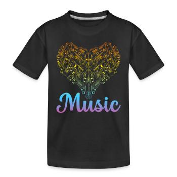 Guitar Music Lover - Guitar Musician Guitar Player - Kinder Premium Bio T-Shirt - Schwarz - Vorne