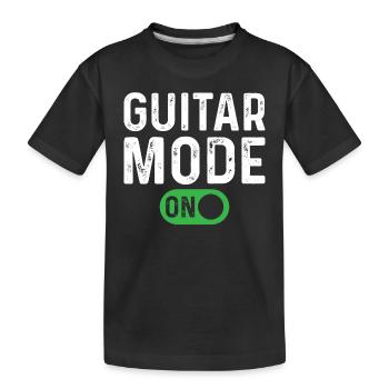 Guitar Mode On - Bass Guitarist Guitar Player - Kinder Premium Bio T-Shirt - Schwarz - Vorne