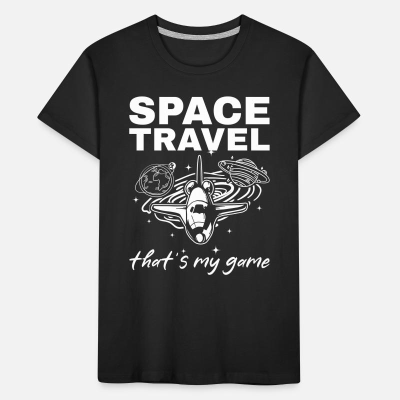 Vaisseau spatial aérospatial I Voyage dans l’espace C’est mon jeu T-shirt bio Premium Enfant