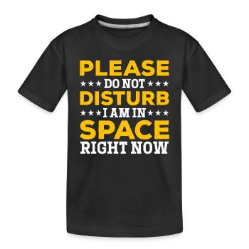 Je suis dans l’espace en ce moment - Aerospace Funny Space Tr - T-shirt bio Premium Enfant - noir - Devant