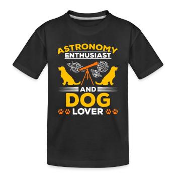 Astronomie du système solaire I Passionné d’astronomie et - T-shirt bio Premium Enfant - noir - Devant