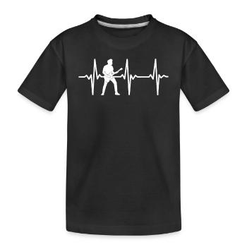 Guitariste Basse - Guitare Basse Guitare basse He - T-shirt bio Premium Enfant - noir - Devant